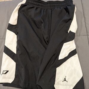 Jordan Black / White Basketball Shorts